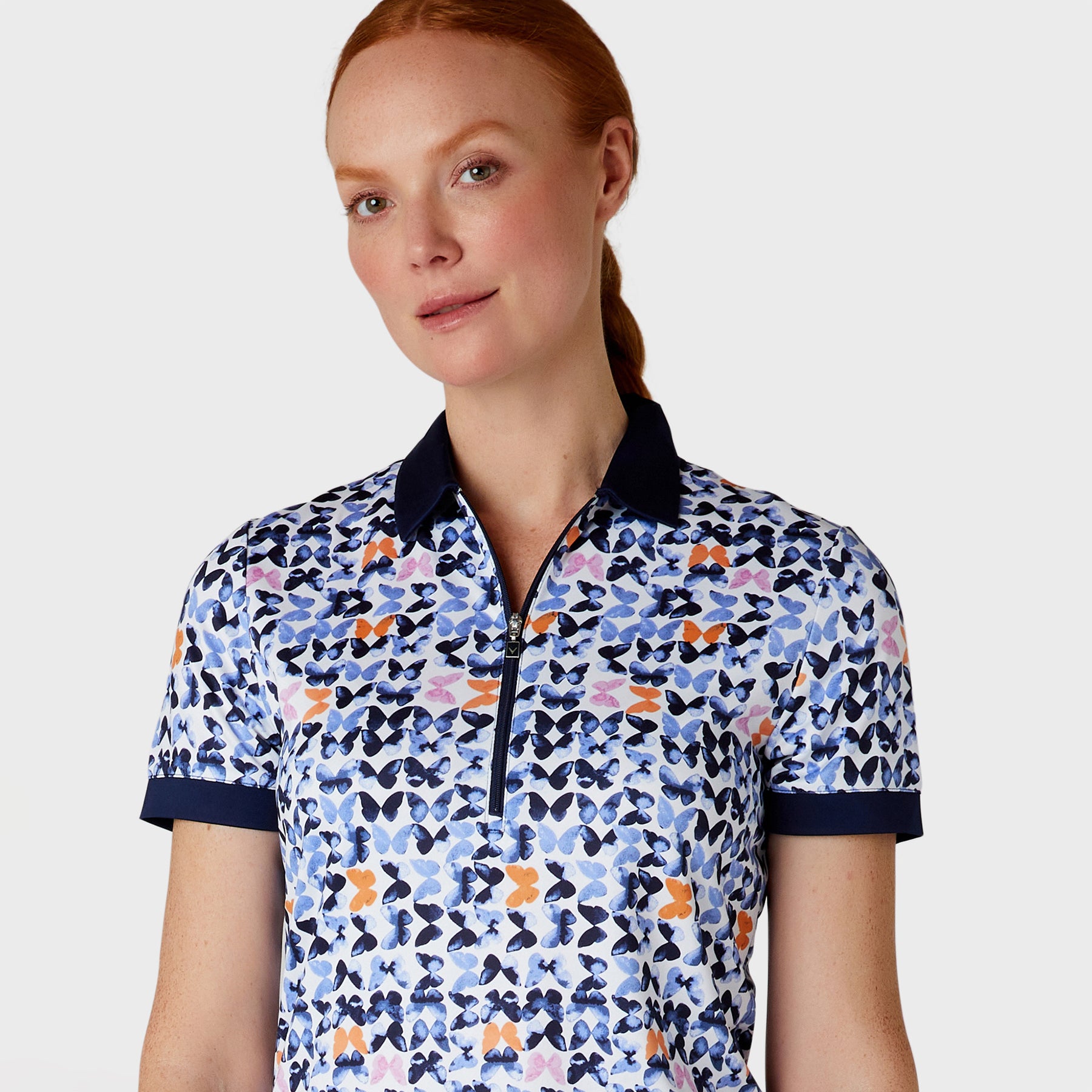 Callaway Ladies Short Sleeve Golf Polo in Metamorphosis Print