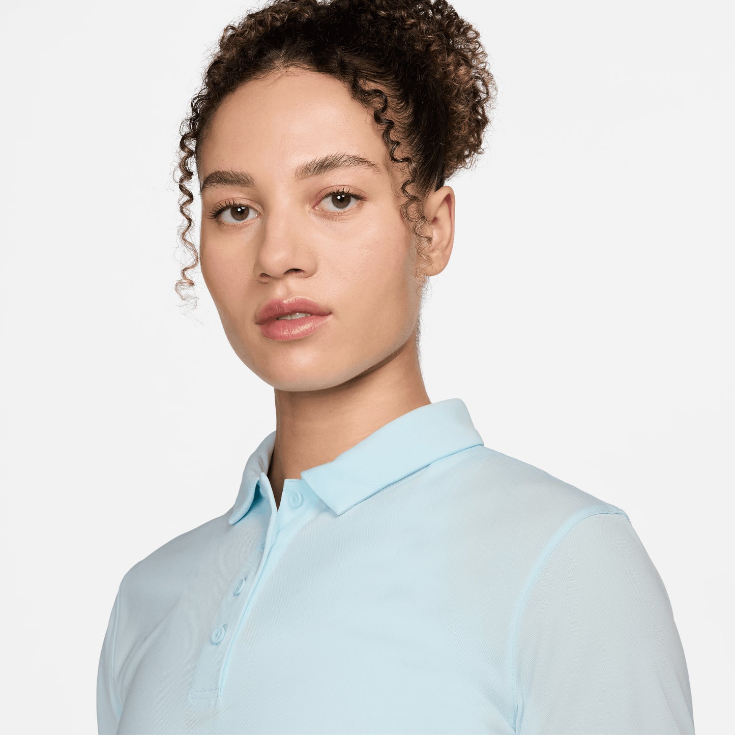 Nike Ladies Short Sleeve Dri-FIT Golf Polo in Glacier Blue