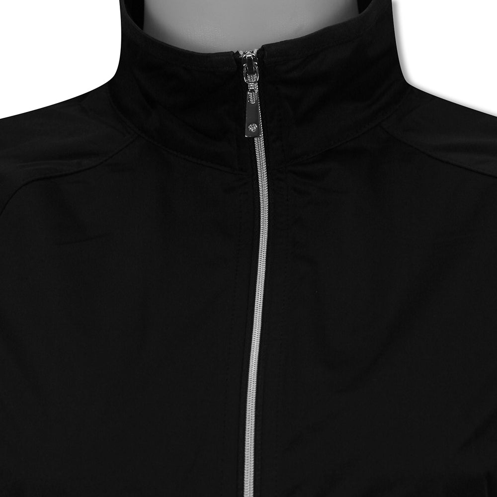 Glenmuir Ladies Lightweight Showerproof Performance Golf Jacket in Black