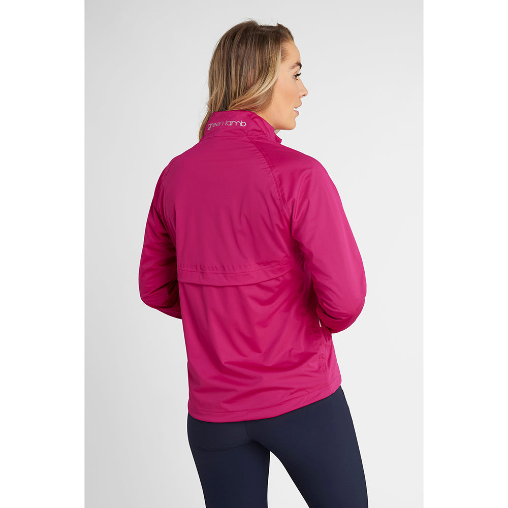 Green Lamb Ladies Hush Waterproof Jacket in Cerise - XS Only Left