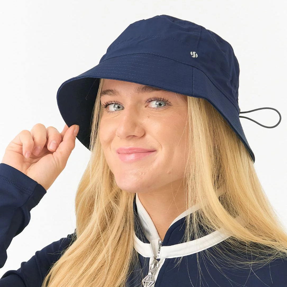 Surprizeshop Ladies Waterproof Bucket Hat in Navy