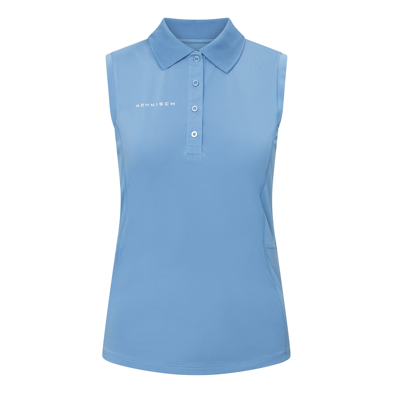 Rohnisch Ladies Sleeveless Polo with Textured Panels