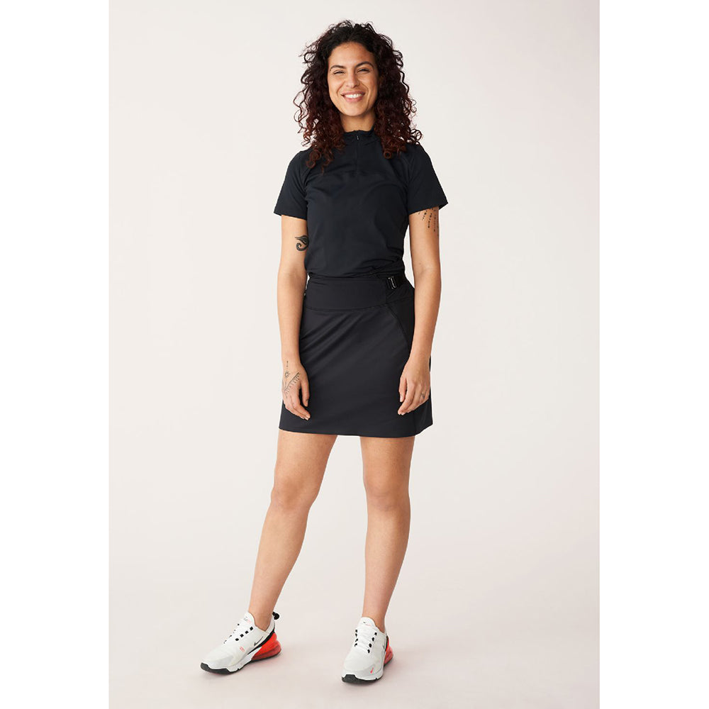 Rohnisch Ladies Black Pull-On Flex Golf Skort