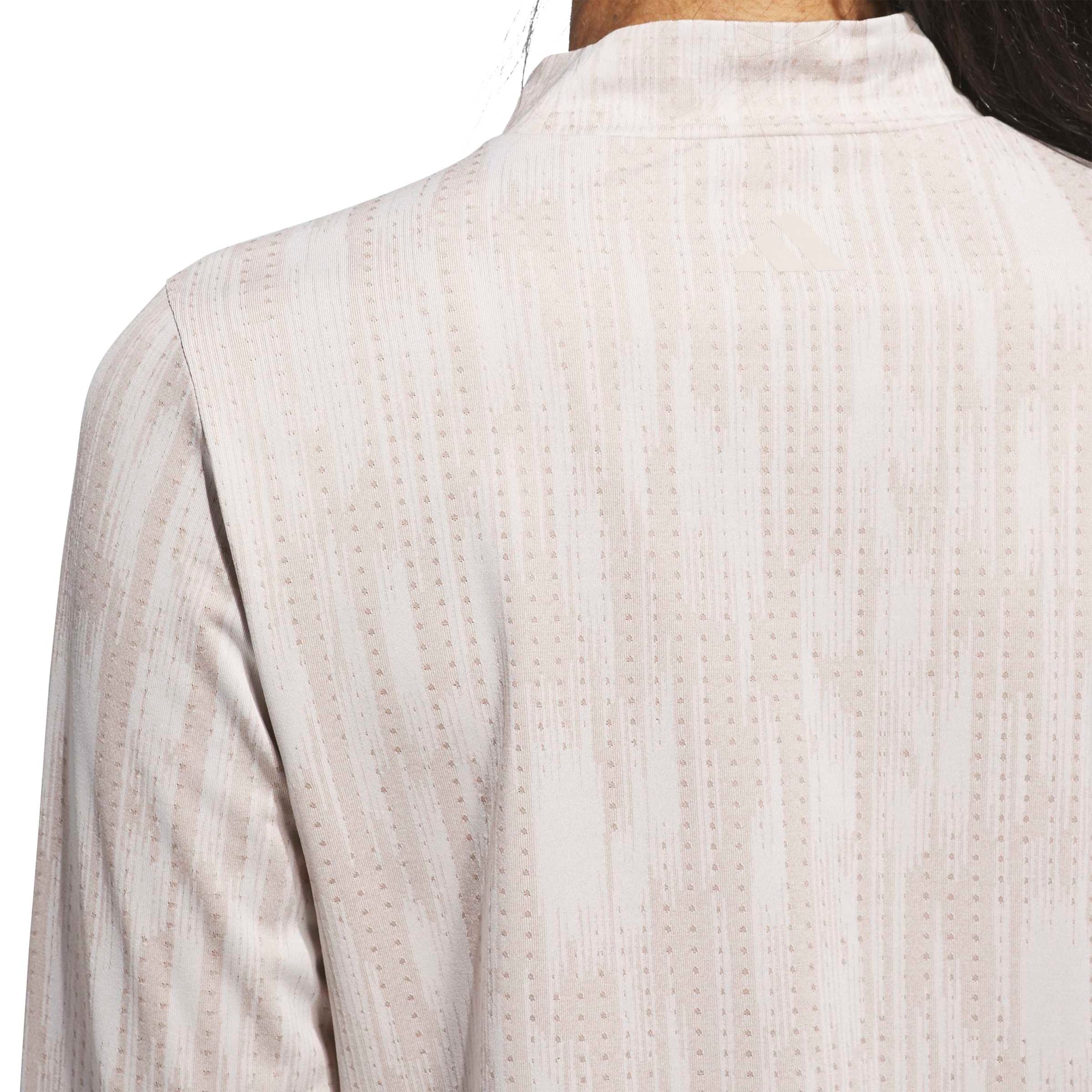 adidas Golf Ladies Jacquard Mock Neck Top