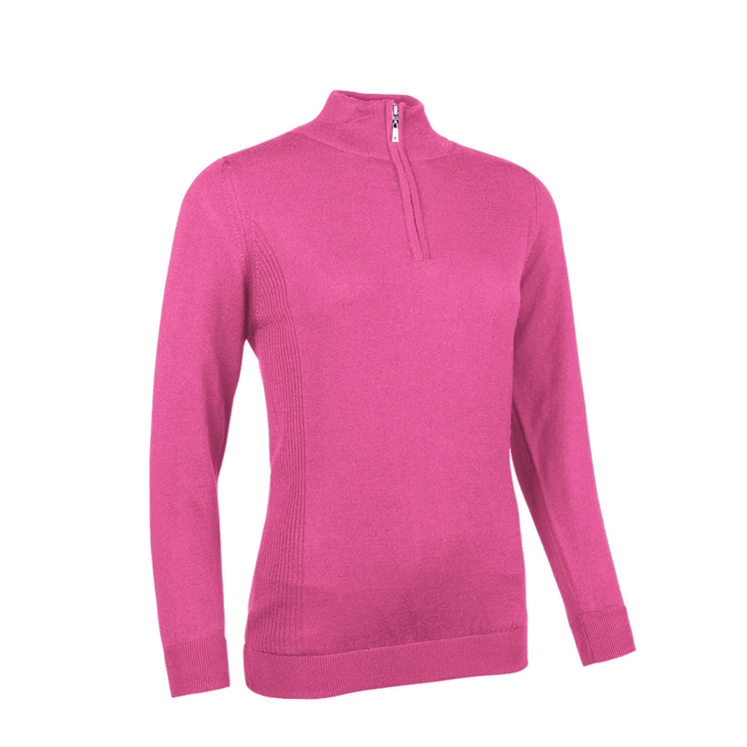 Glenmuir Ladies Merino Blend Lined Golf Sweater with Water Repellent Finish