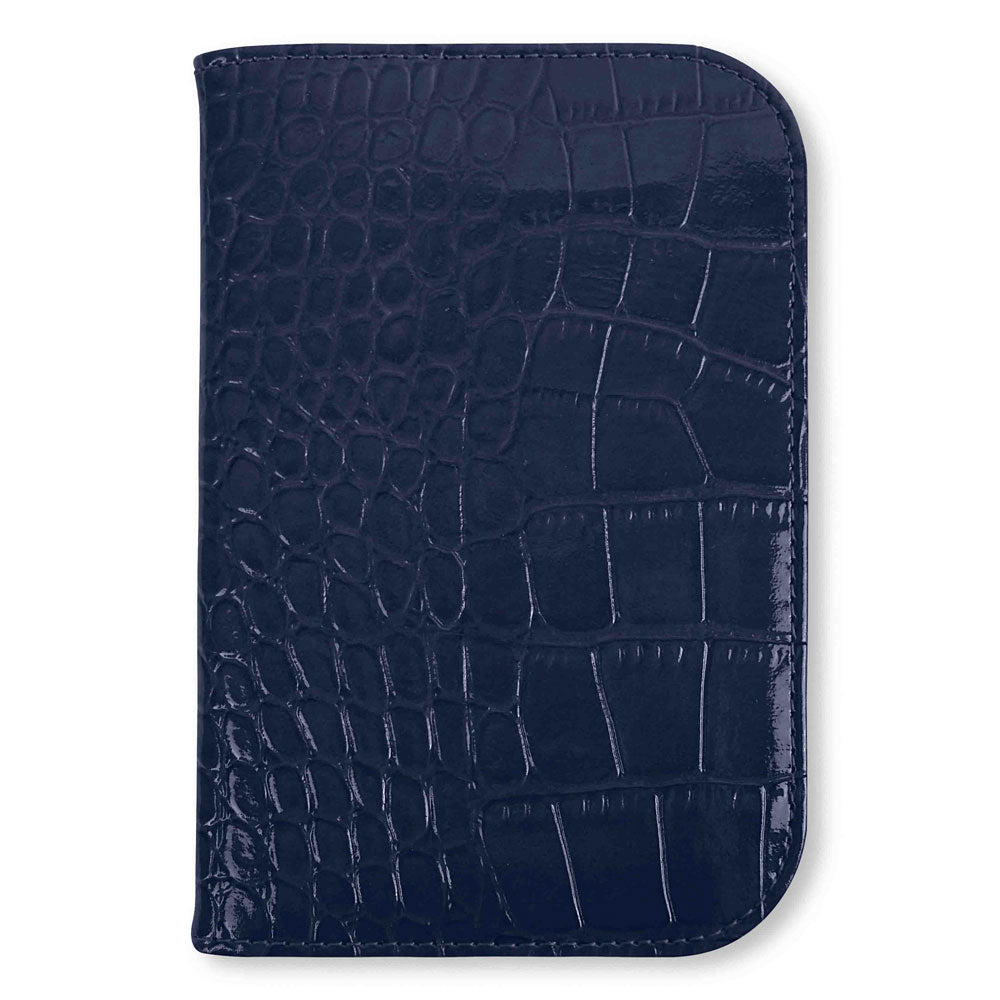 Surprizeshop Croc Effect Golf Scorecard Holder in Navy Blue