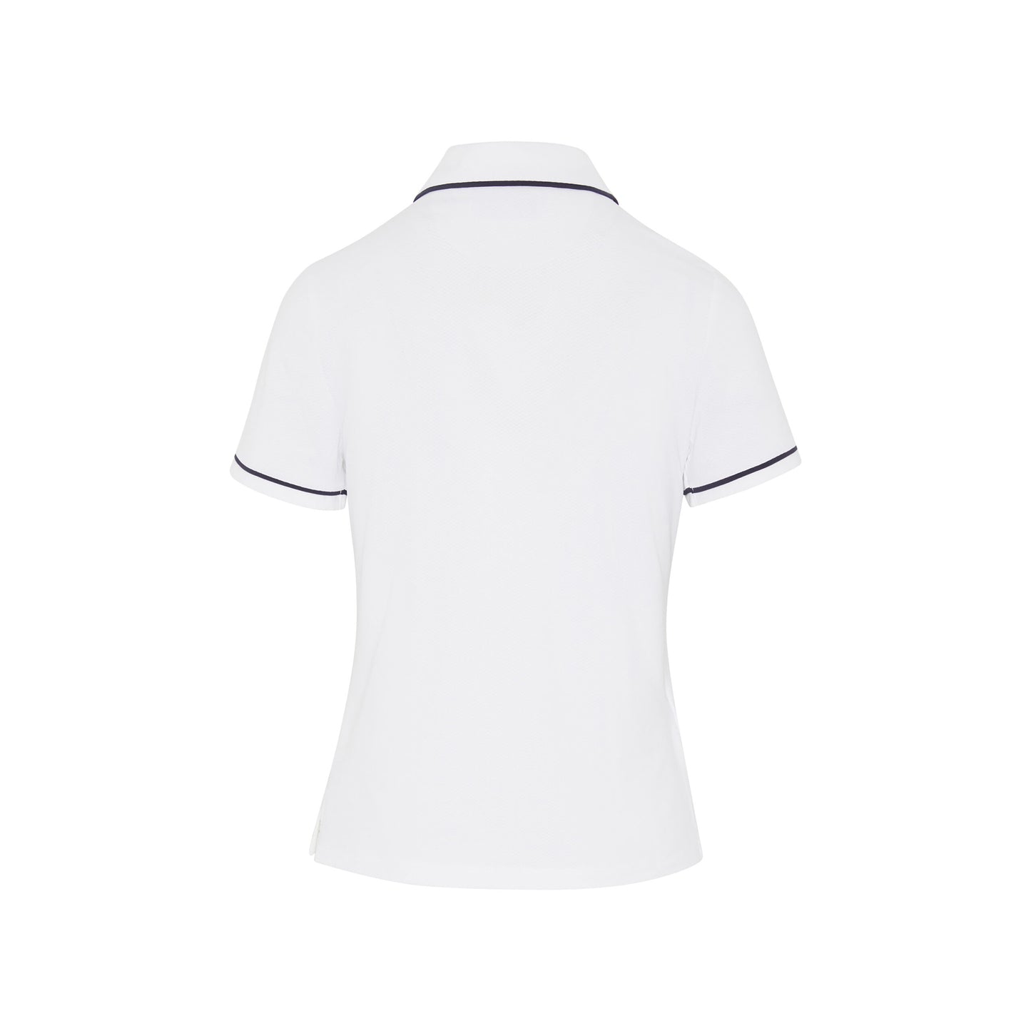 Original Penguin Ladies Bright White Short Sleeve Polo with Contrast Piping