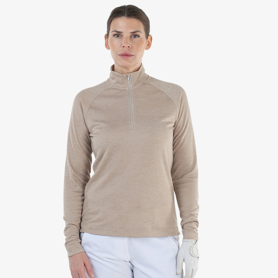 Galvin Green Ladies Zip-Neck Golf Top with INSULA Thermal Technology
