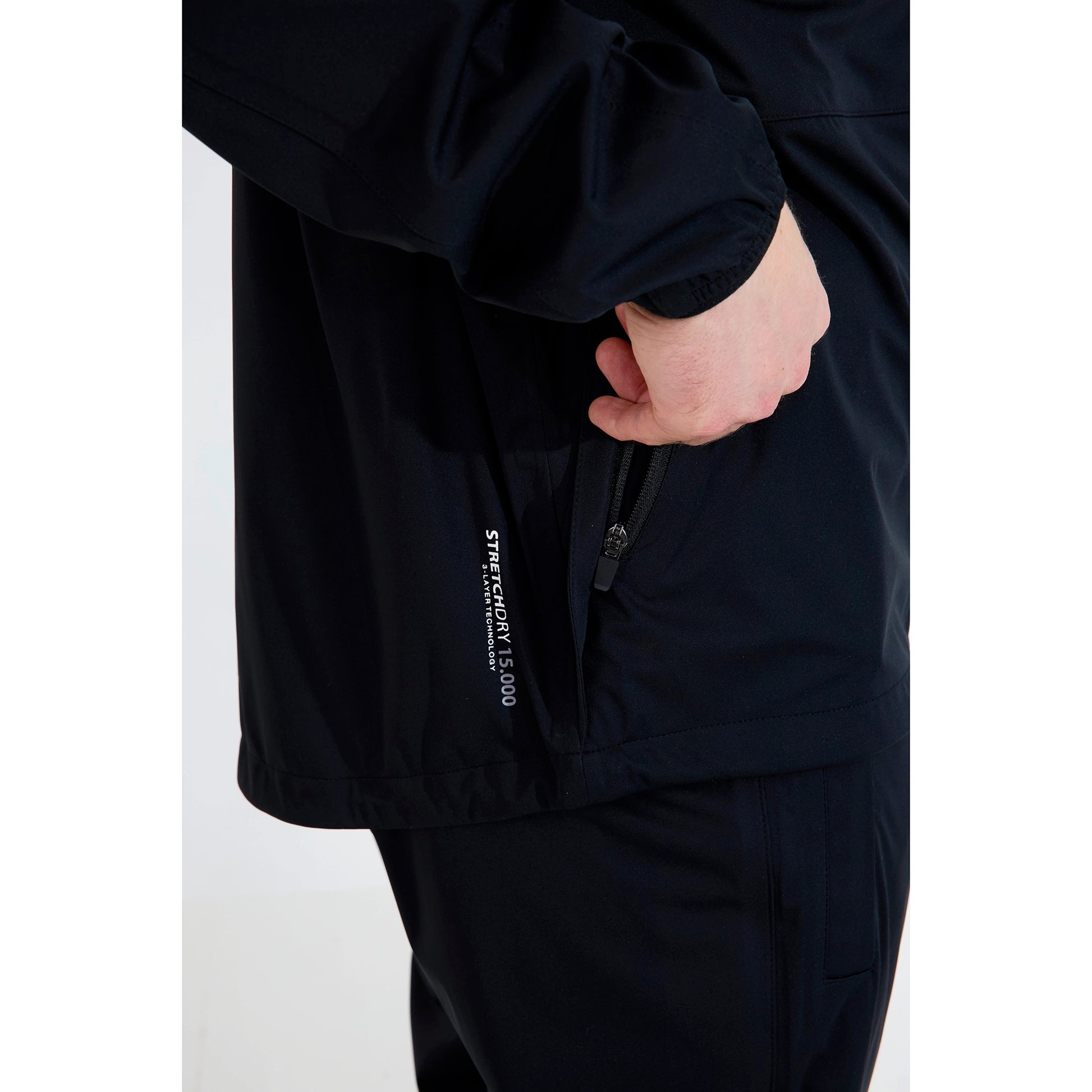 Abacus Mens Bounce Waterproof Jacket in Black