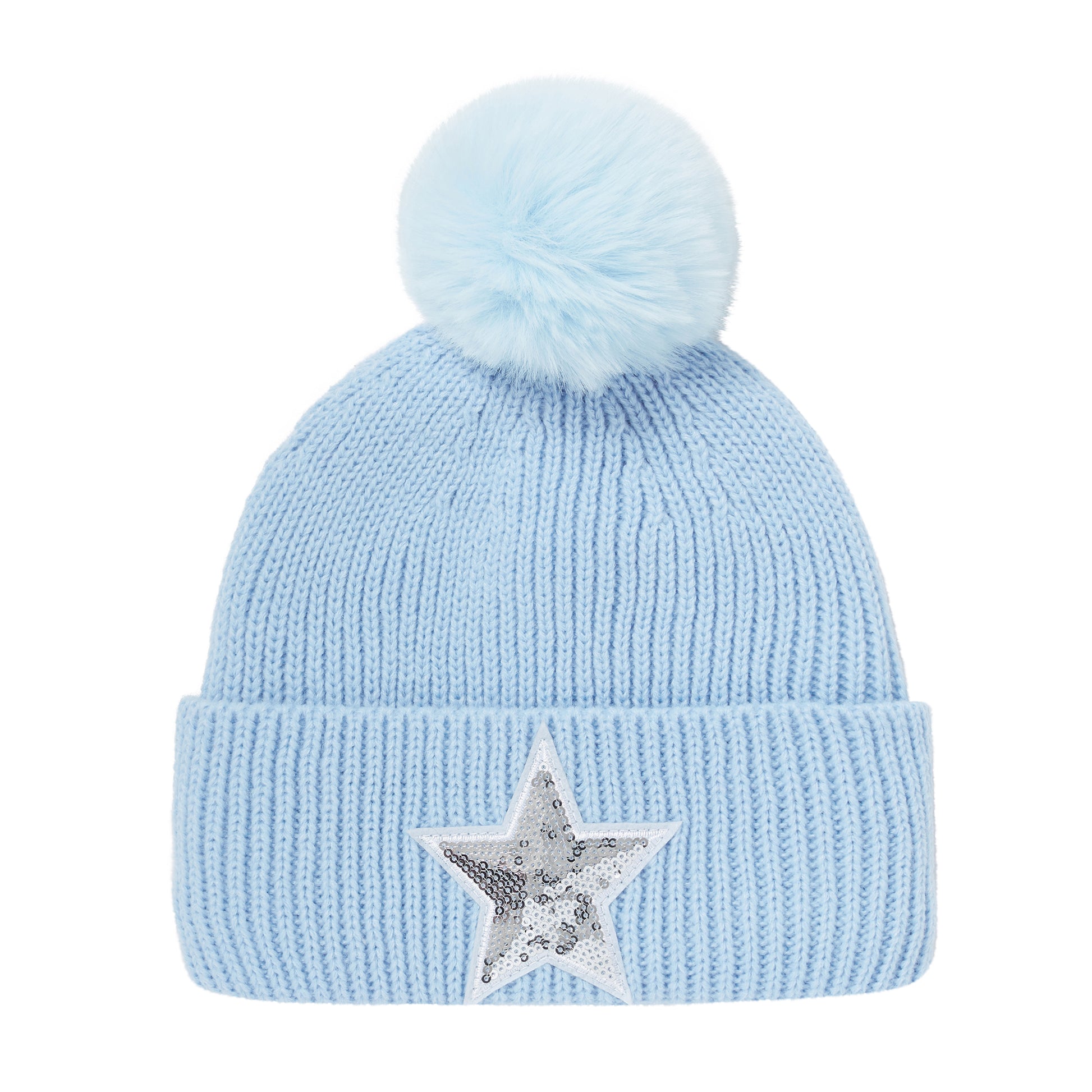 Swing Out Sister Ladies Fleece Lined Star Bobble Hat 