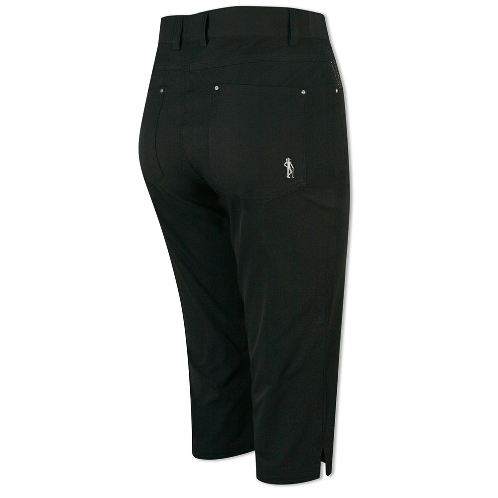 Glenmuir Ladies Black Stretch Pedal Pushers