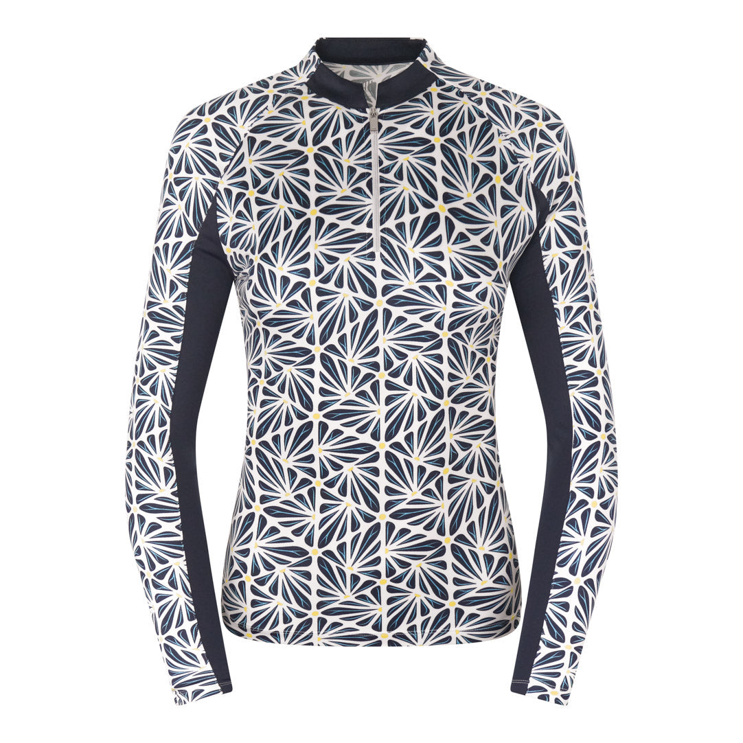 Tail Ladies Jersey Long Sleeve Top in Geometric Print