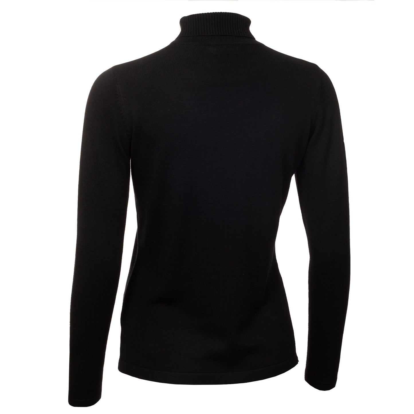 Green Lamb Ladies Cashmere Mix Roll Neck in Black