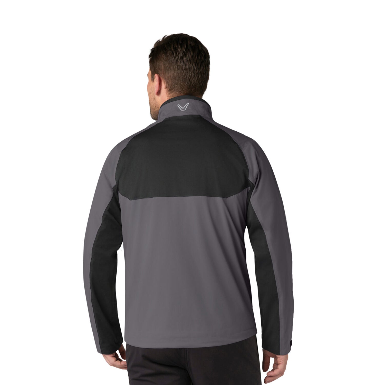 Callaway Mens Black Waterproof Jacket with Contrast Panels
