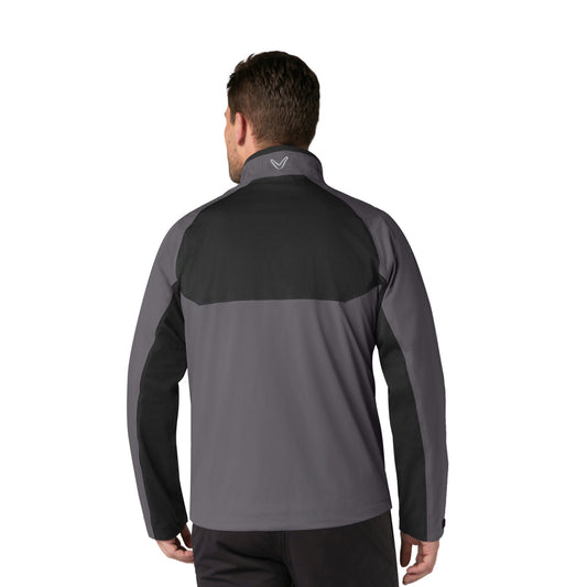 Callaway Mens Black Waterproof Jacket with Contrast Panels