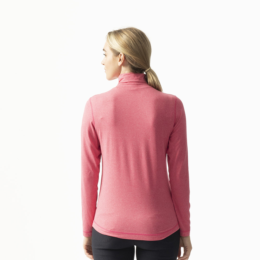 Daily Sports Ladies Berry Pink Roll-Neck Golf Top