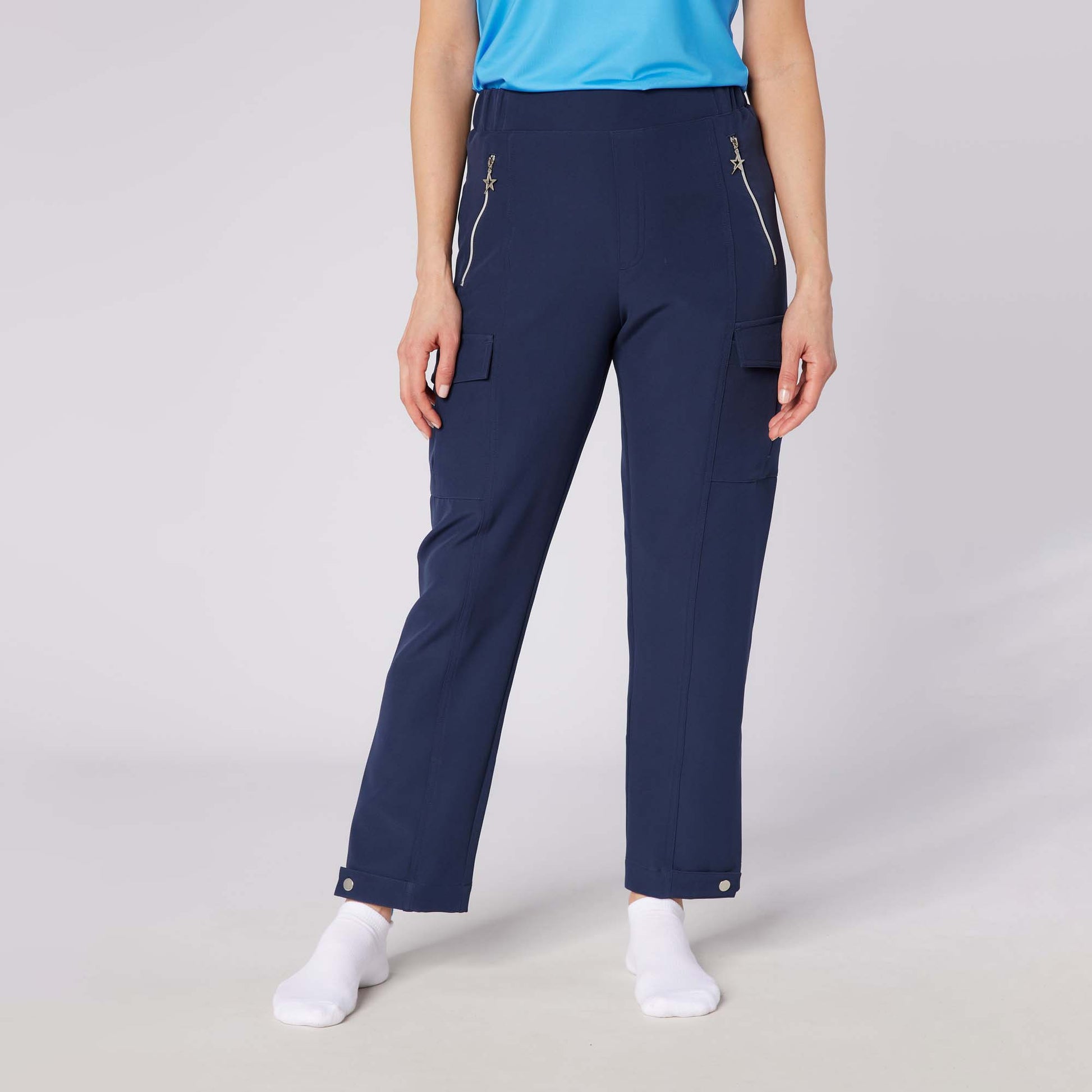 Swing Out Sister Ladies Navy Cargo Style Trousers For Function & Fashion with Every Swing