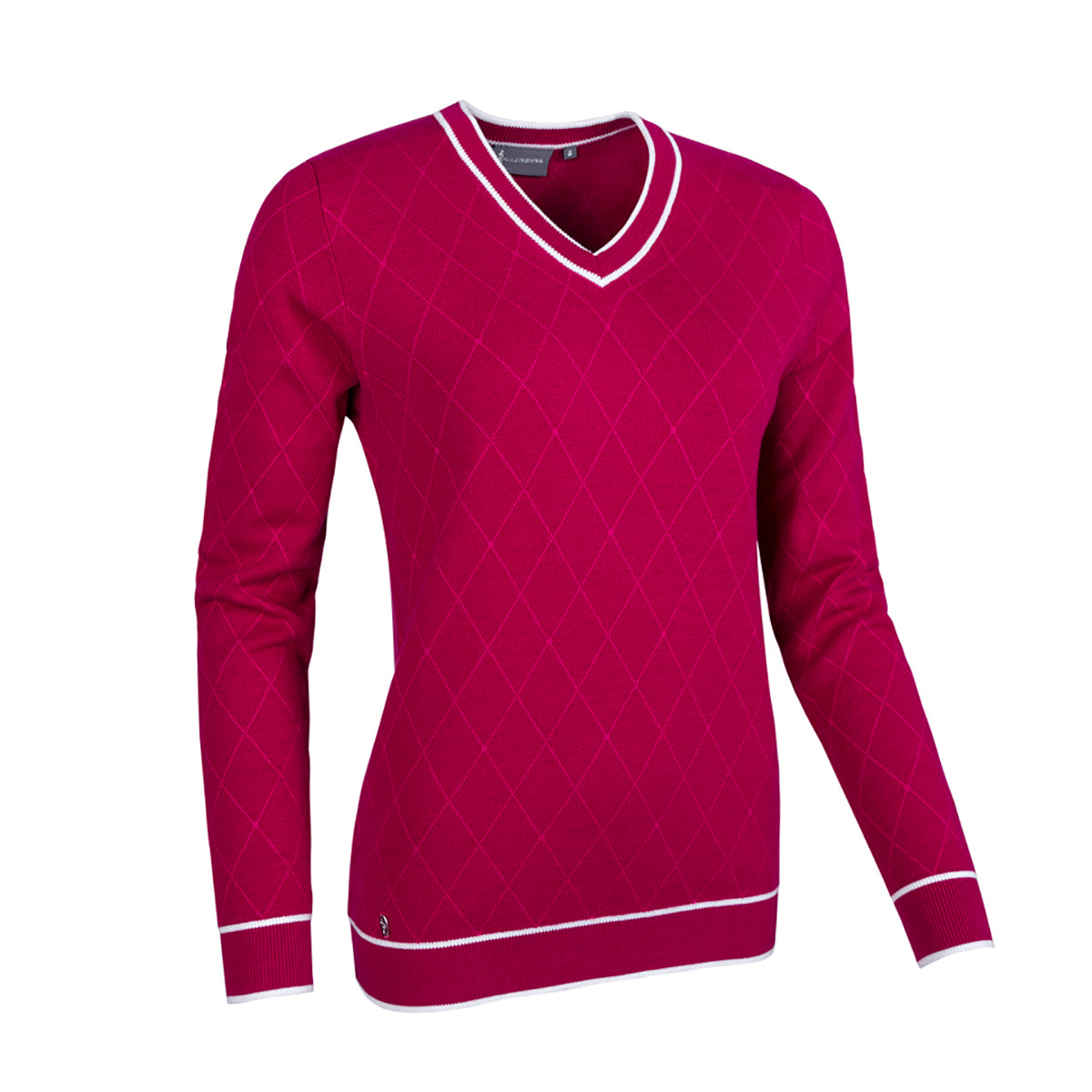 Glenmuir Ladies Jacquard Knit Sweater - Soft, Breathable Comfort 