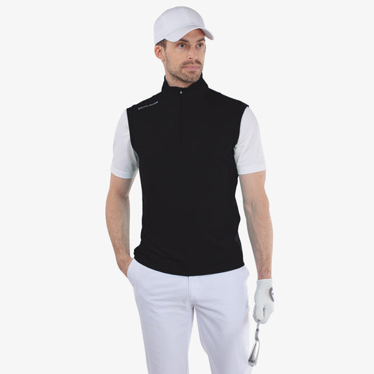 Galvin Green Mens Sleeveless Insulating Vest in Black
