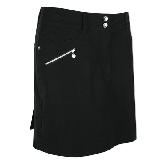 Daily Sports Ladies Pro-Stretch Black Golf Skort with Straight Fit