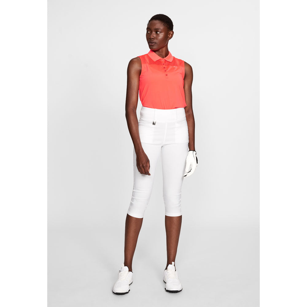 Rohnisch Ladies Slim-Fit Pull-On White Golf Capris