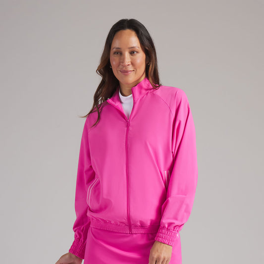 Puma Ladies Golf Wind Jacket Functional & Feminine with Swing Ready Back Detail