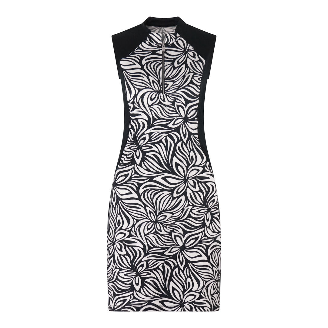 Tail Ladies Sleeveless Dress in Grecian Bloom Onyx