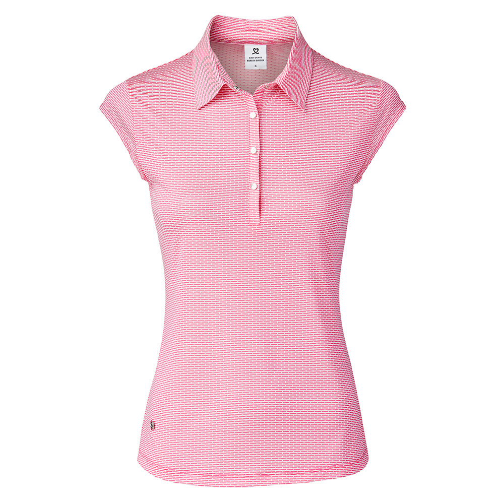 Daily Sports Ladies Sleeveless Polo in Dhalia Print