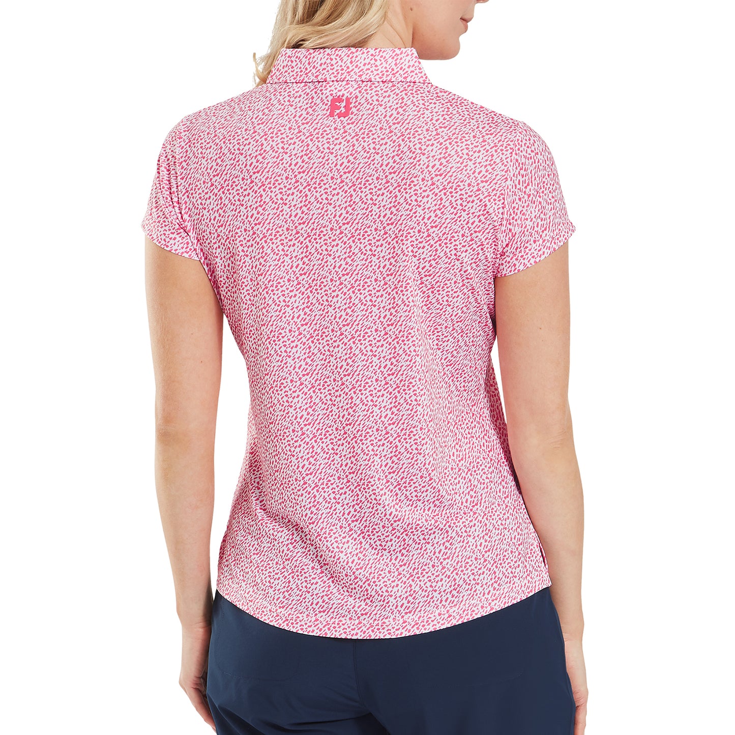 FootJoy Ladies Animal Print Cap Sleeve Polo