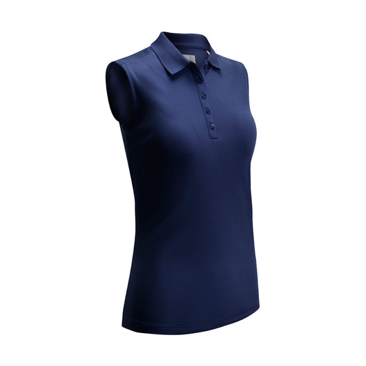 Callaway Ladies Essential Sleeveless Opti-Dri Polo in Peacoat Navy