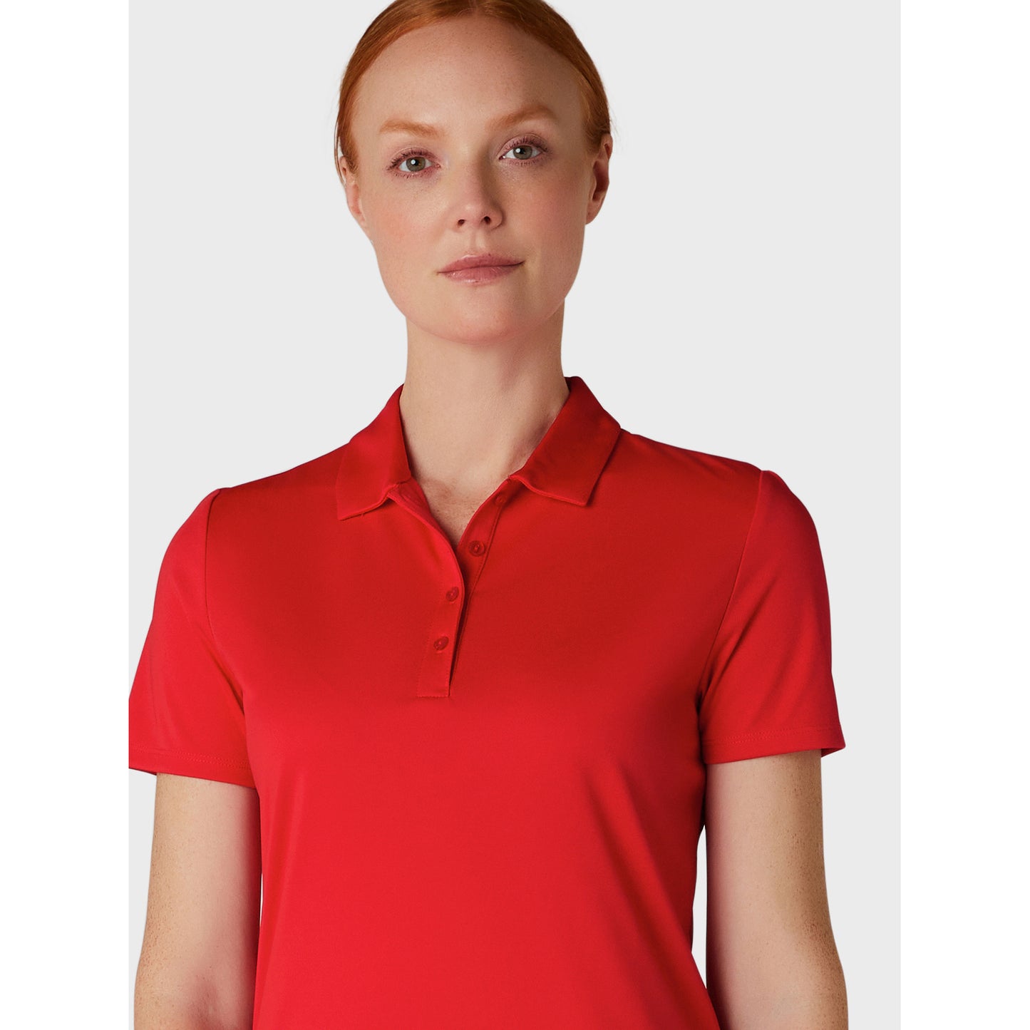 Callaway Ladies True Red Short Sleeve Polo with UV Block Protection