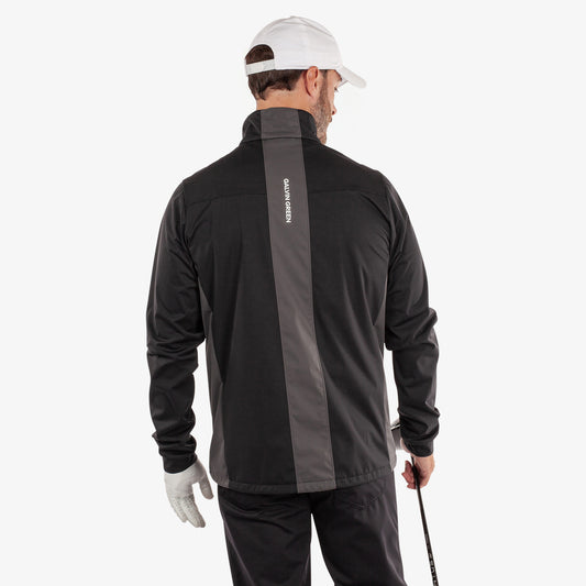 Galvin Green Mens Black Windproof Jacket with Contrast Detailing and a Water Repellent Finish
