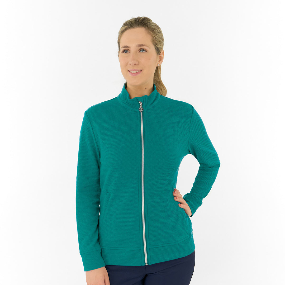 Pure Ladies Textured Jacket – Refined Texture Meets All-Season Performance