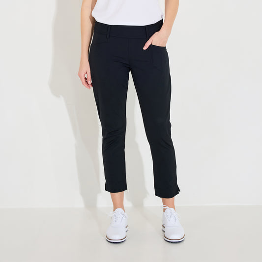 Abacus Ladies 7/8 Pull-On Trousers in Black- Effortless Style & Performance