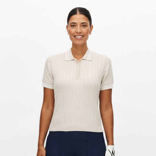 Rohnisch Ladies Knitted Polo for Luxurious Cotton-Rich Comfort & Timeless Fairway Style