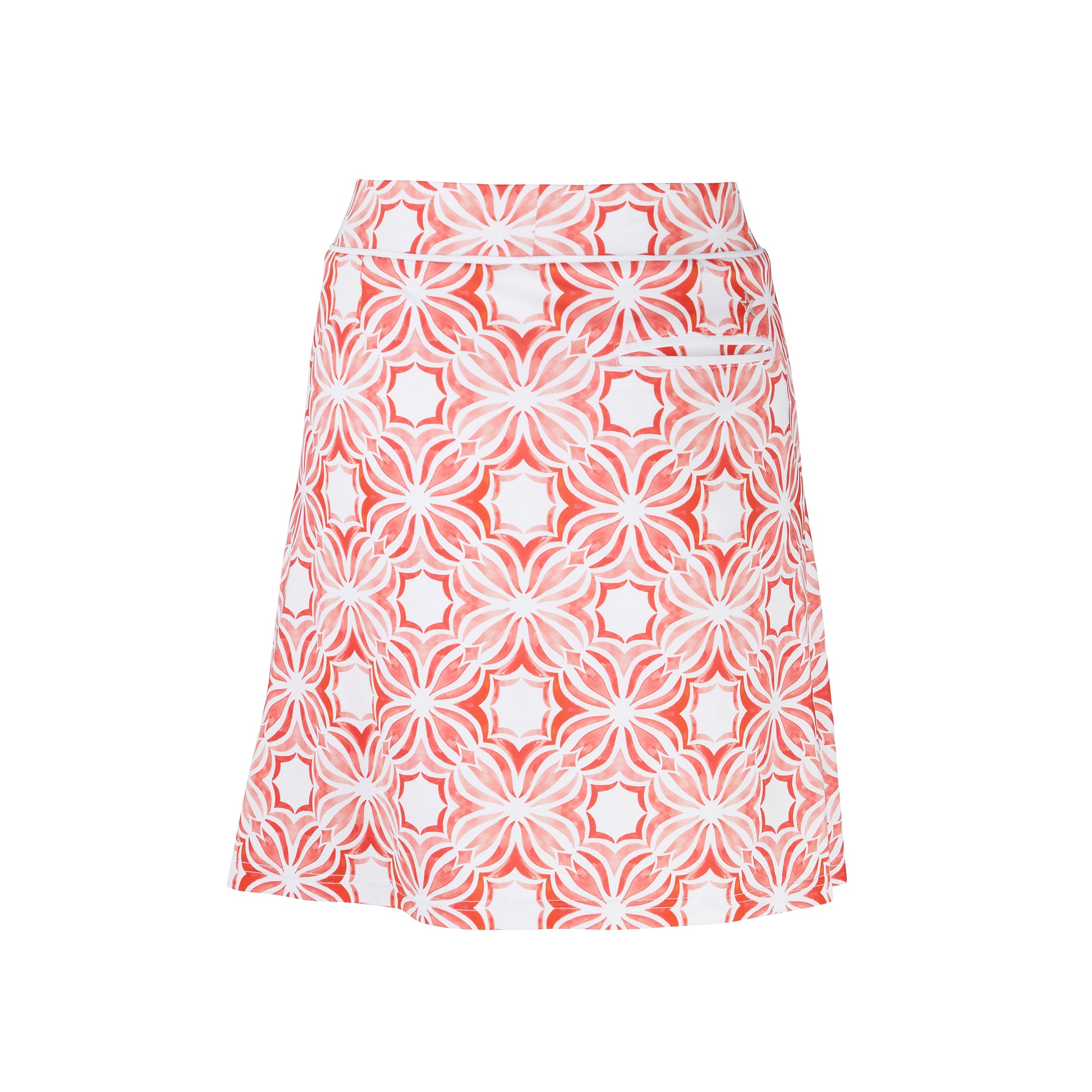 Swing Out Sister Ladies Pull-on Code Red Print Golf Skort