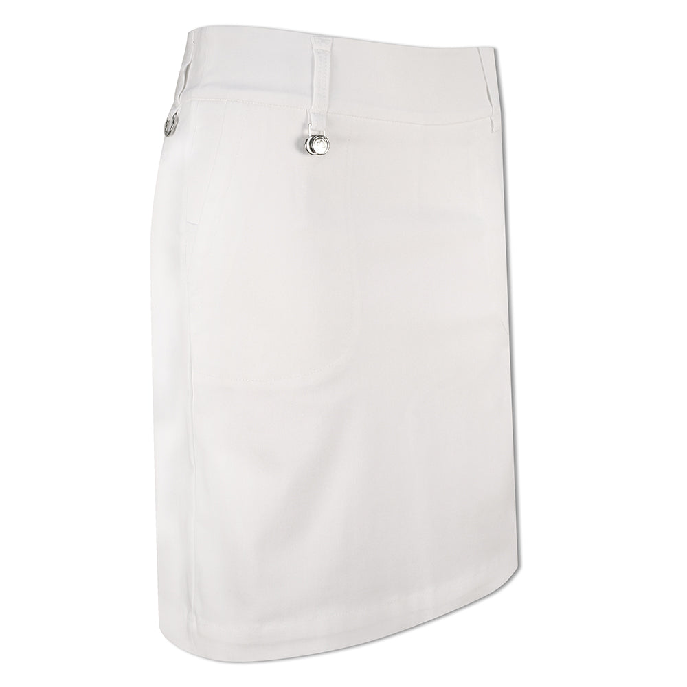 Daily Sports Ladies Longer-Length Pull-On Skort in White - Last One Size 8 Only Left