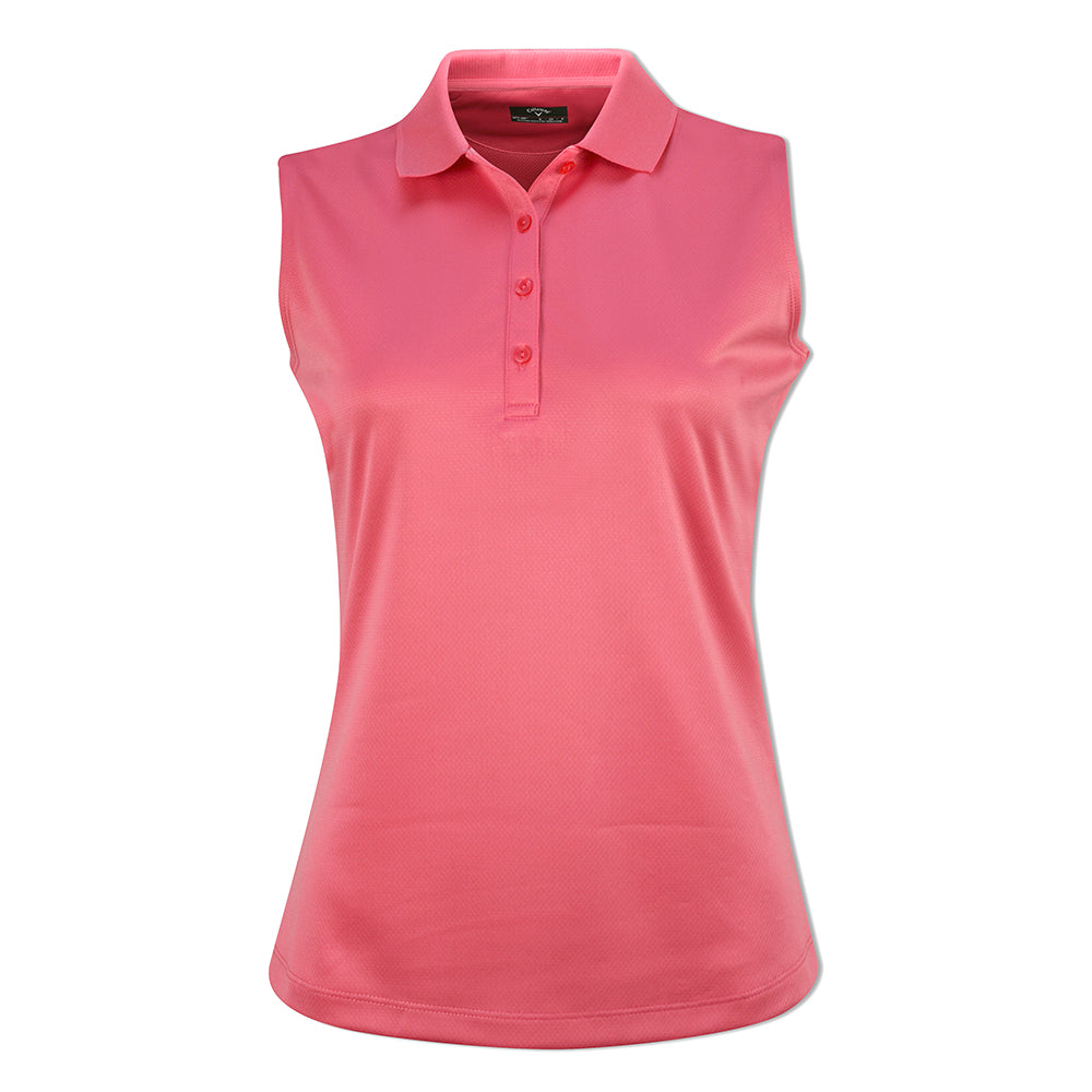 Callaway Ladies Essential Sleeveless Opti-Dri Polo - Last One Large Only Left