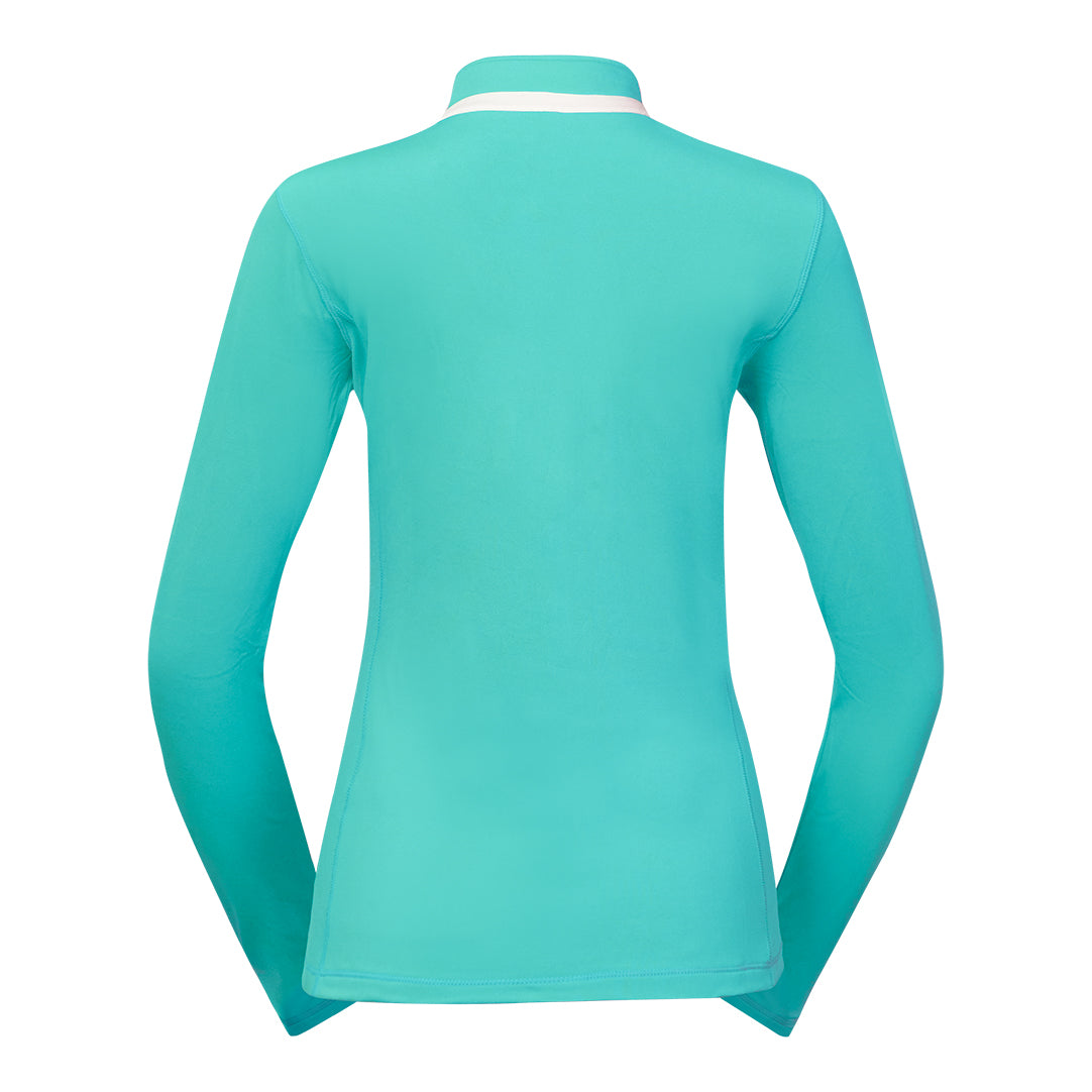 Pure Golf Ladies Mid-Layer Stretch Jacket in Ocean Blue