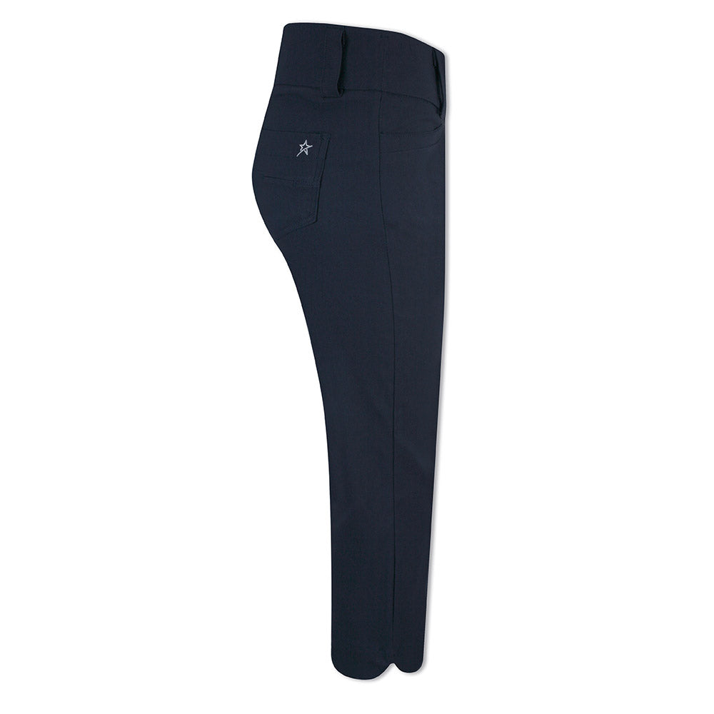 Swing Out Sister Women's Pull-On Stretch Dark Navy Golf Capris