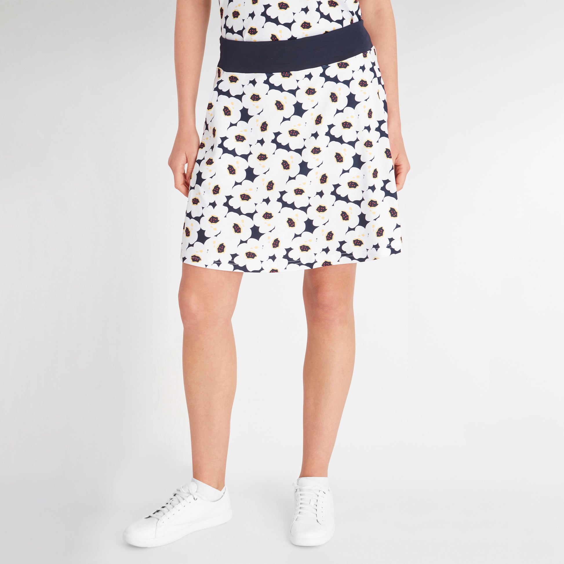 Green Lamb Women's Pull-On Poppy Print Skort