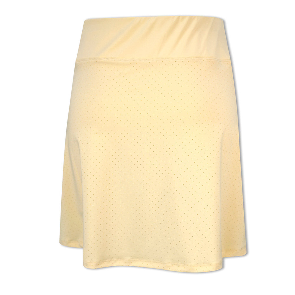 Rohnisch Ladies Perforated Panel Apricot Pull-On Stretch Skort