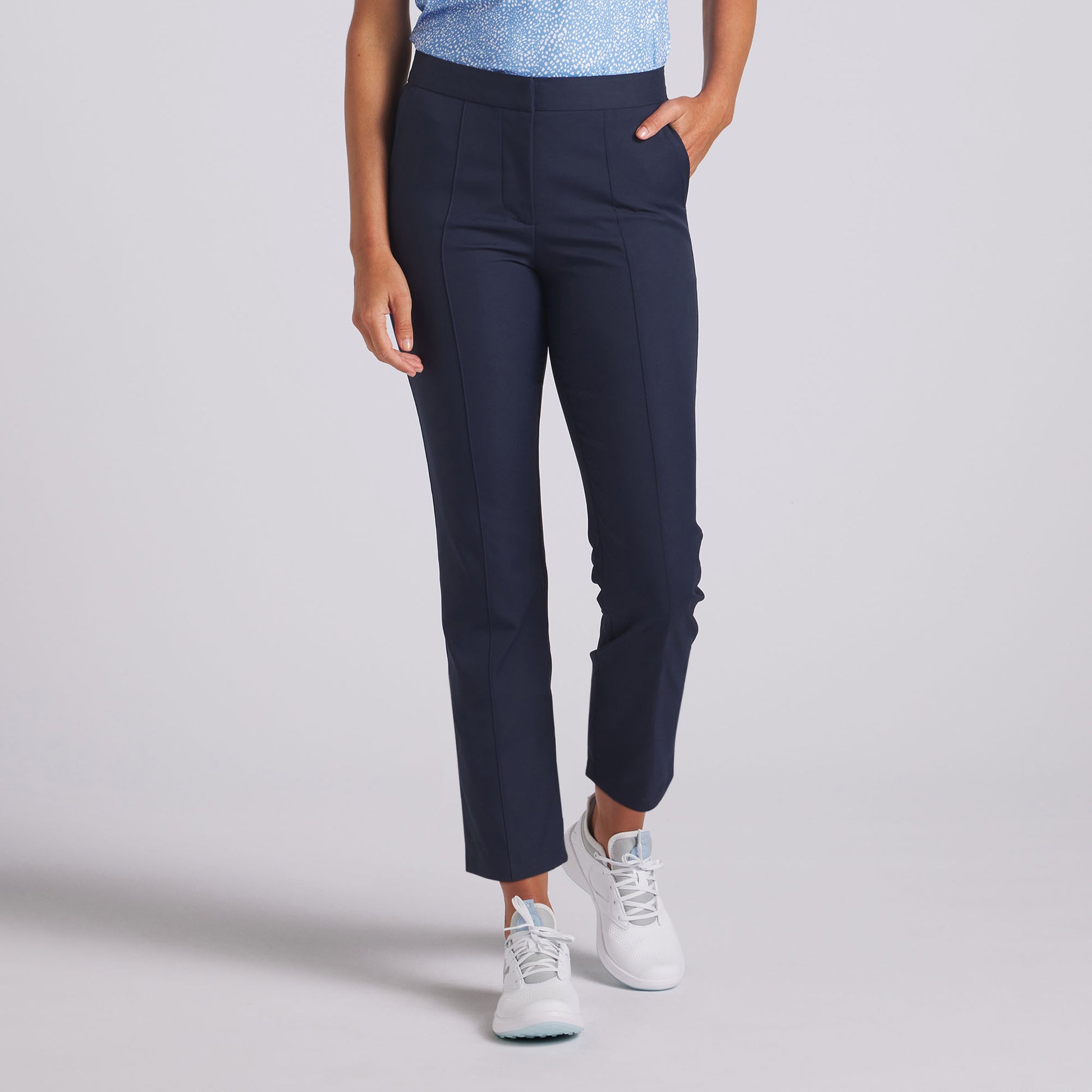 Puma Women's Mid-Rise 7/8 Trouser in Deep Navy