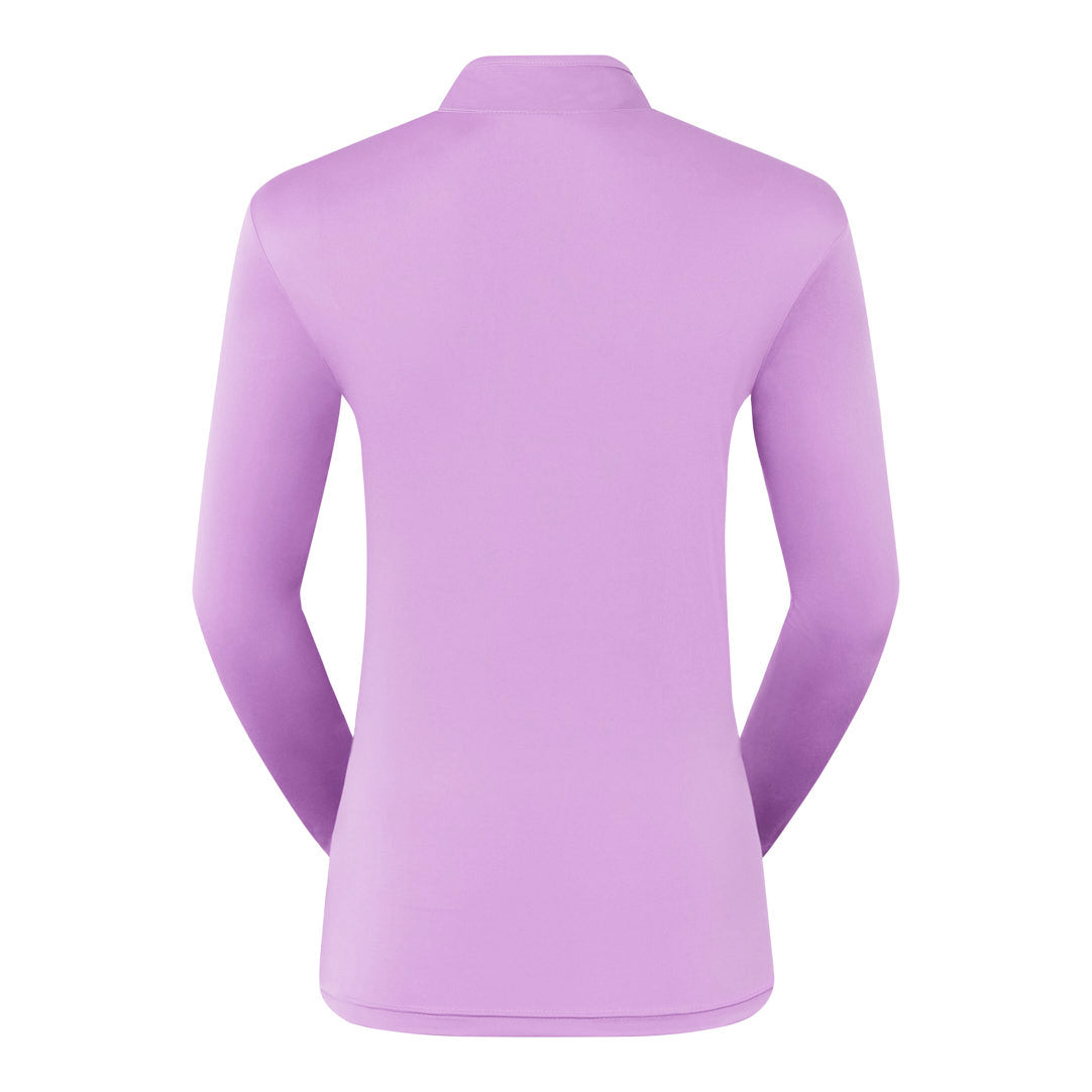 Pure Ladies Textured Long Sleeve Top in Lilac