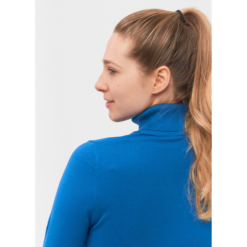 Pure Golf Ladies Classic Roll Neck in Cobalt Blue