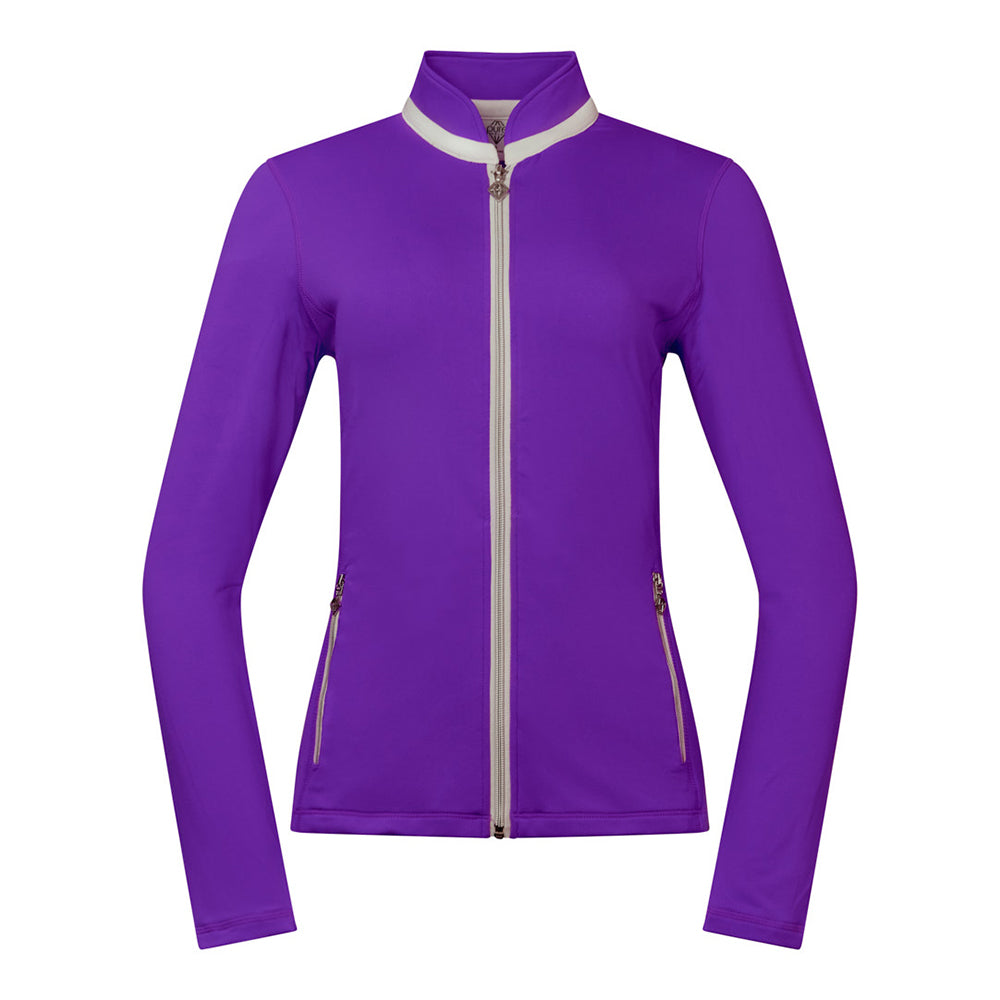 Pure Golf Ladies Mid-Layer Stretch Jacket in Purple