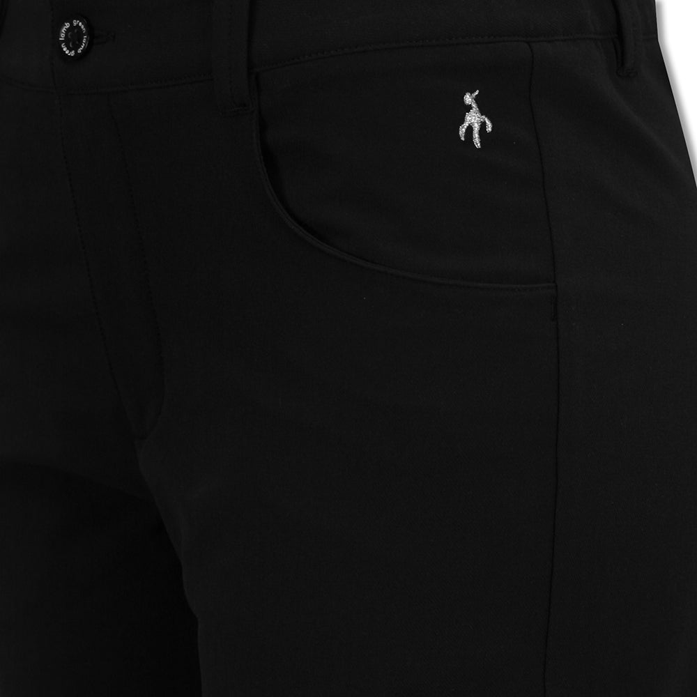 Green Lamb Luxe Thermal 4-Way Stretch Trouser in Black