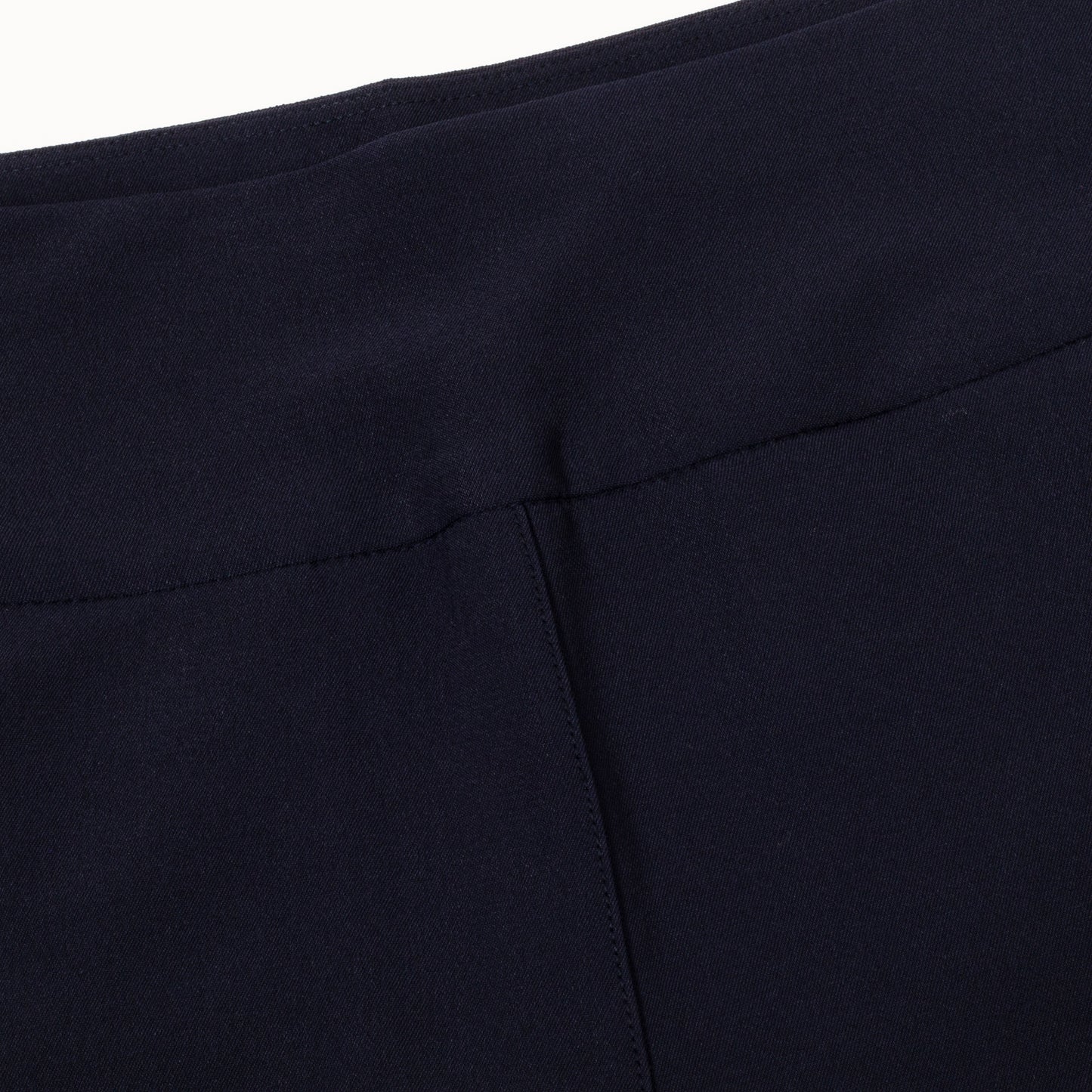 Green Lamb Pull-On Contour Trousers in Navy 