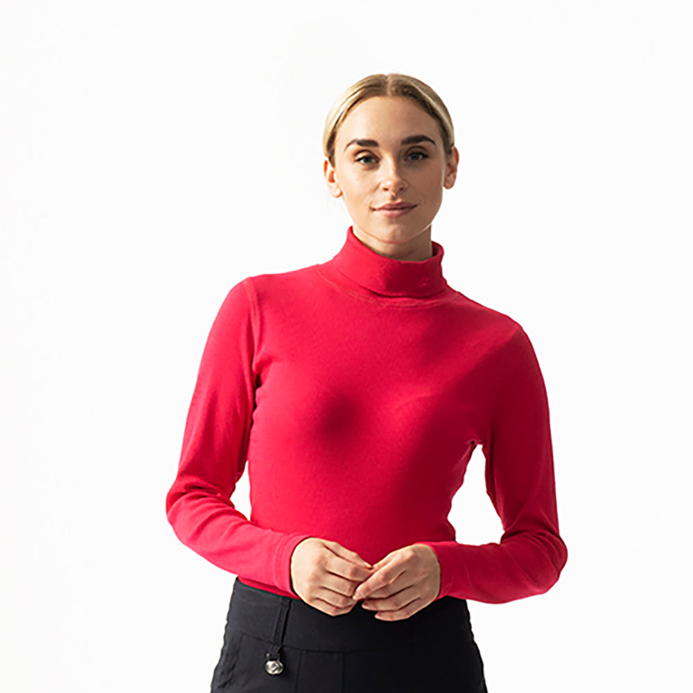 Daily Sports Ladies Berry Pink Golf Roll Neck