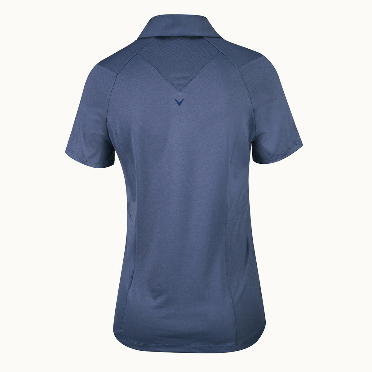 Callaway Ladies Short Sleeve Colorblock Golf Polo in Blue Indigo